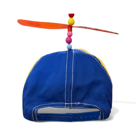 Tweedle Dee Or Tweedle Dum Costume Set With Propeller Hat Rainbow Bow Tie & Susp - Picture 3 of 3